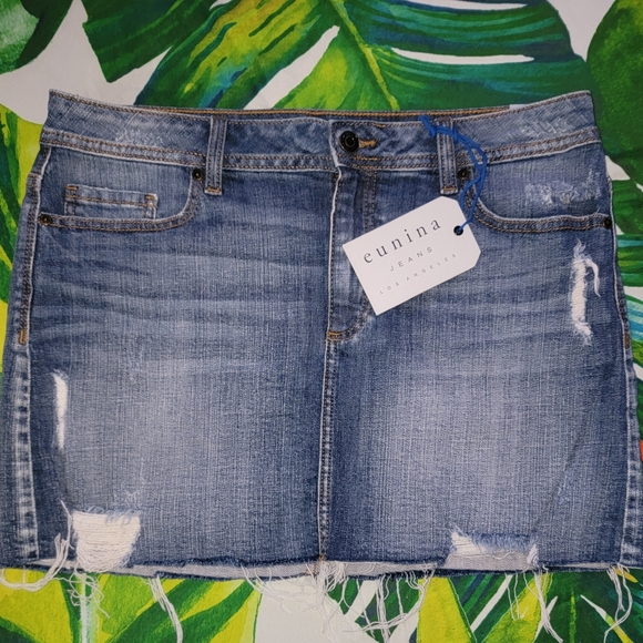 eunina Dresses & Skirts - 🆕️ Eunina Aubree Mid Rise Mini Jean Skirt 💙